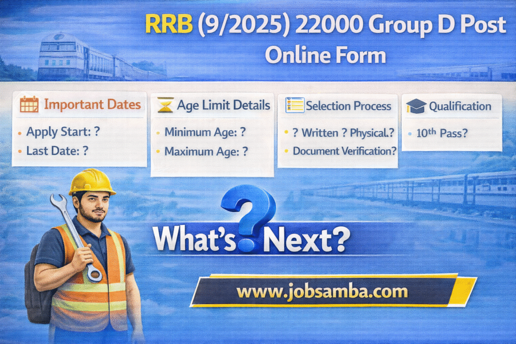 RRB Group D Post application details