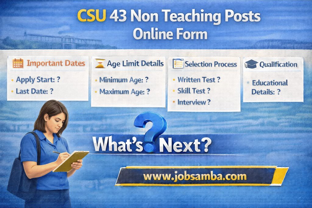 CSU 43 non-teaching posts details