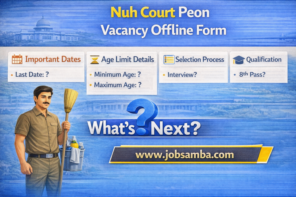 Nuh Court peon vacancy details