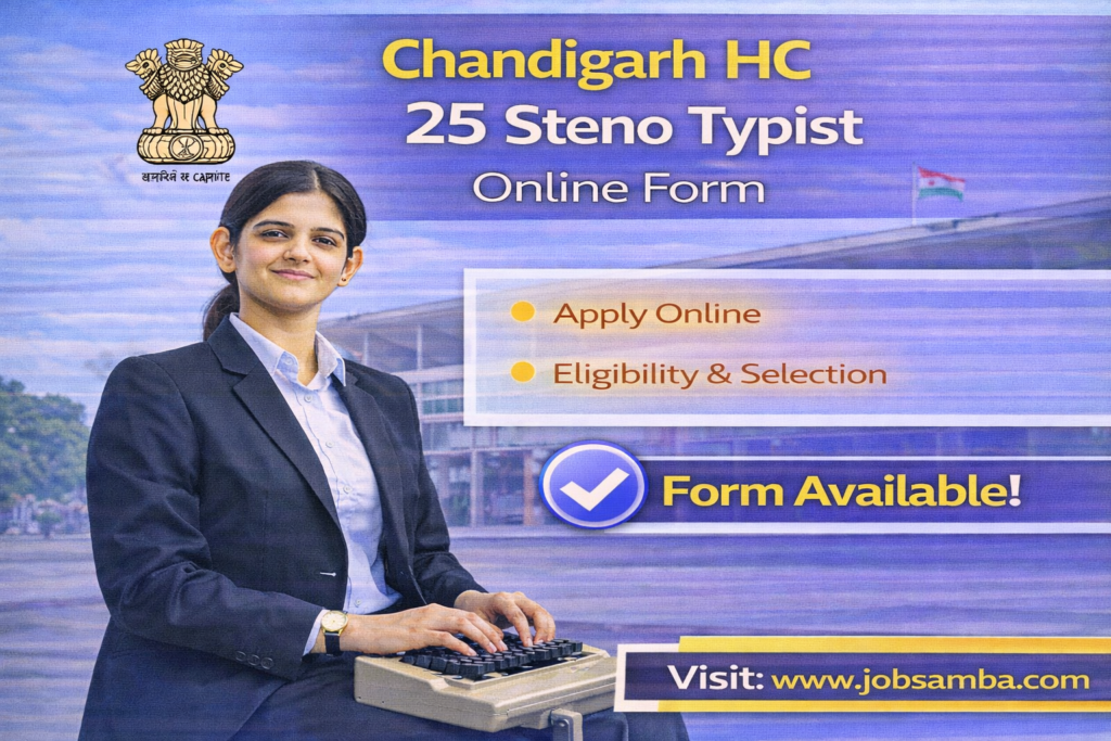 Chandigarh HC 25 Steno Typist Online Form