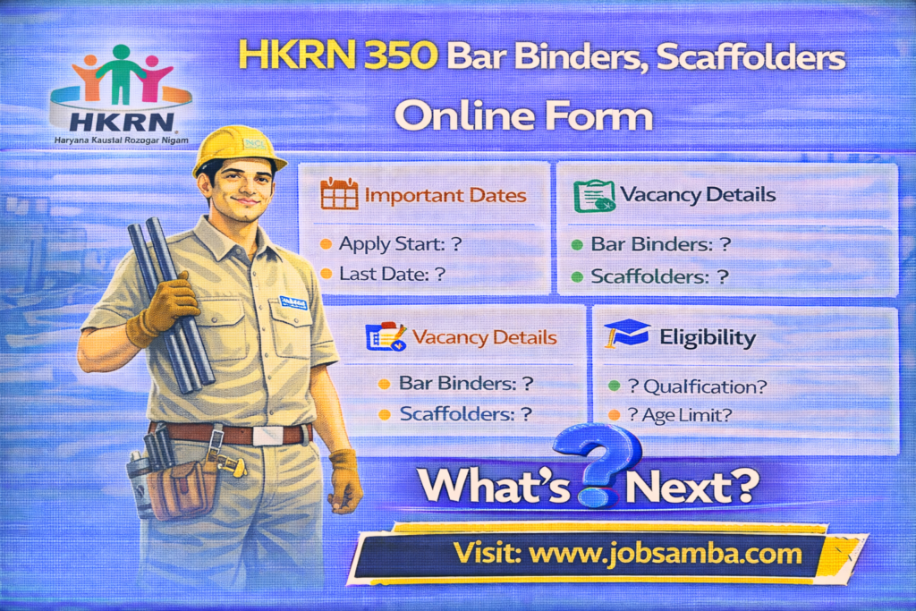 HKRN 350 Bar Binders, Scaffolders Online Form