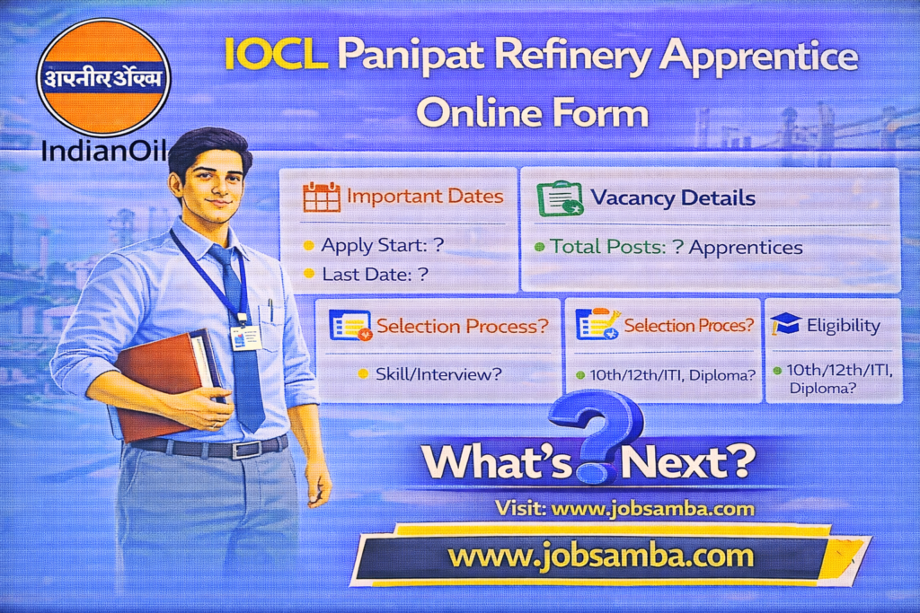 IOCL Panipat apprentice application details