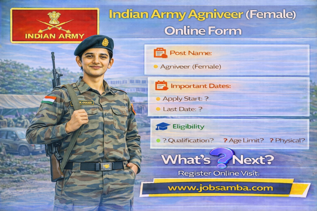 Indian Army Agniveer (Female) Online Form