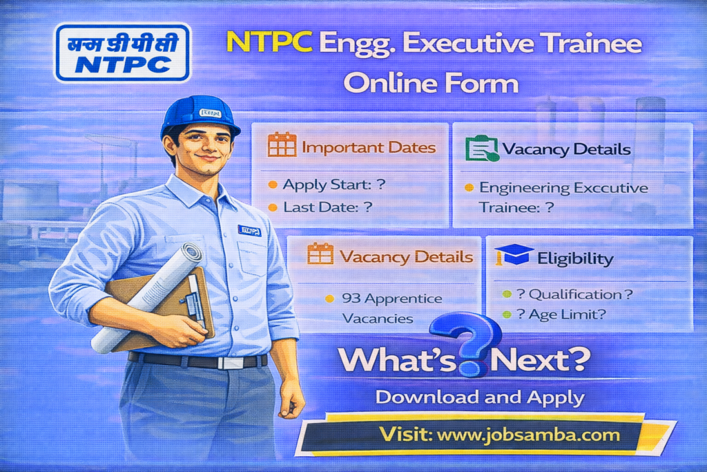 NTPC Engg. Executive Trainee Online Form