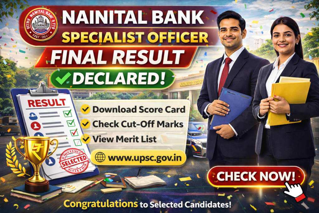 Nainital Bank Specialist Officer Final Result