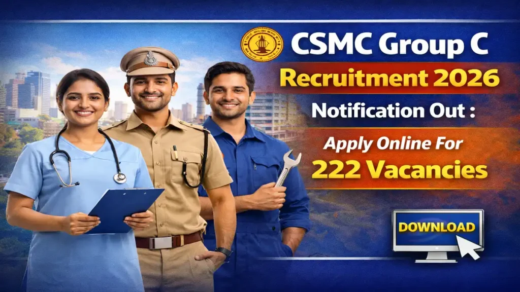 CSMC 222 Group C Posts Online Form 2026