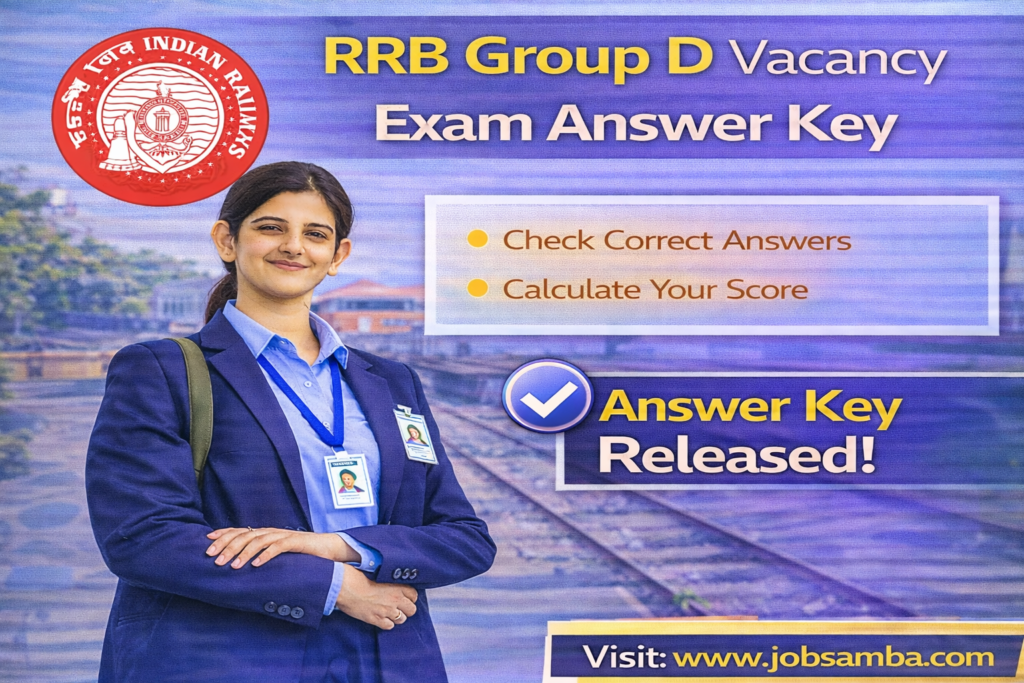 RRB Group D Vacancy Exam Answer Key