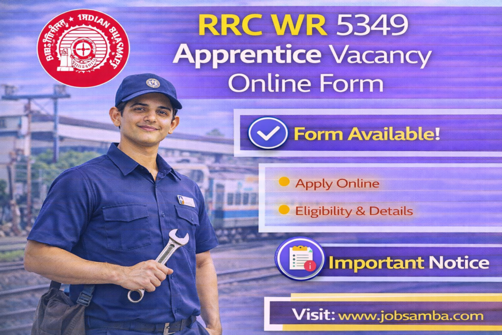 RRC WR 5349 Apprentice Vacancy Online Form