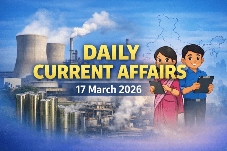 17 March 2026 Current Affairs MCQ | Bengali + English