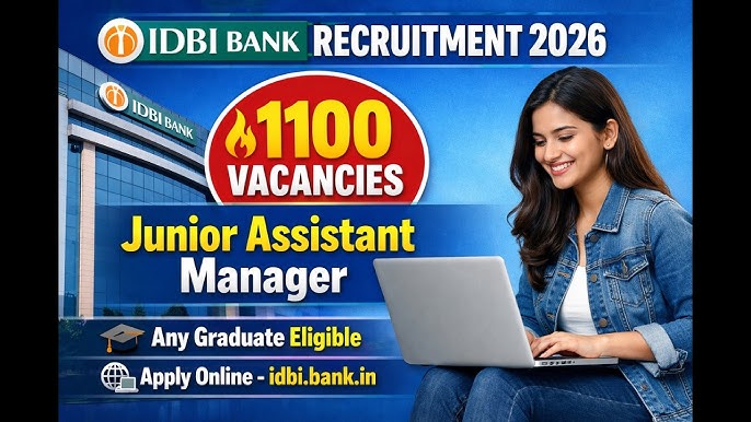IDBI Bank Jr Assistant Manager (JAM) Vacancy 2026