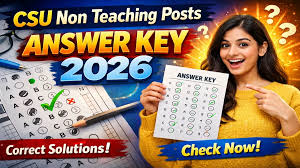 CSU 43 Non Teaching Posts Exam Answer Key