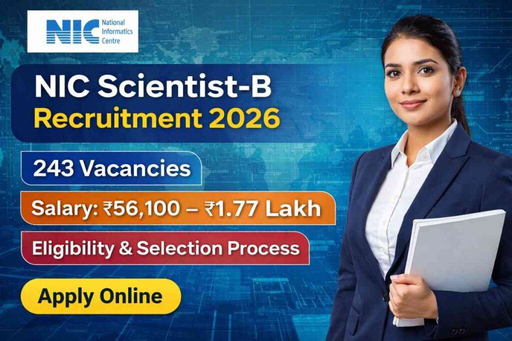 NIC 243 Scientist-B Vacancy Online Form