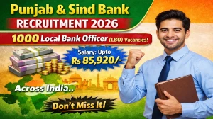 Punjab and Sind Bank 1000 LBO Online Form
