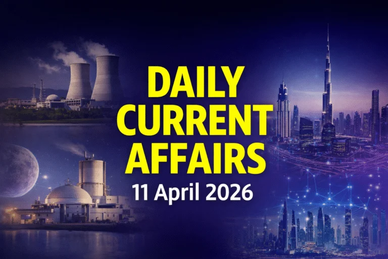 11 April 2026 Daily Current Affairs SSC Questions & Answers