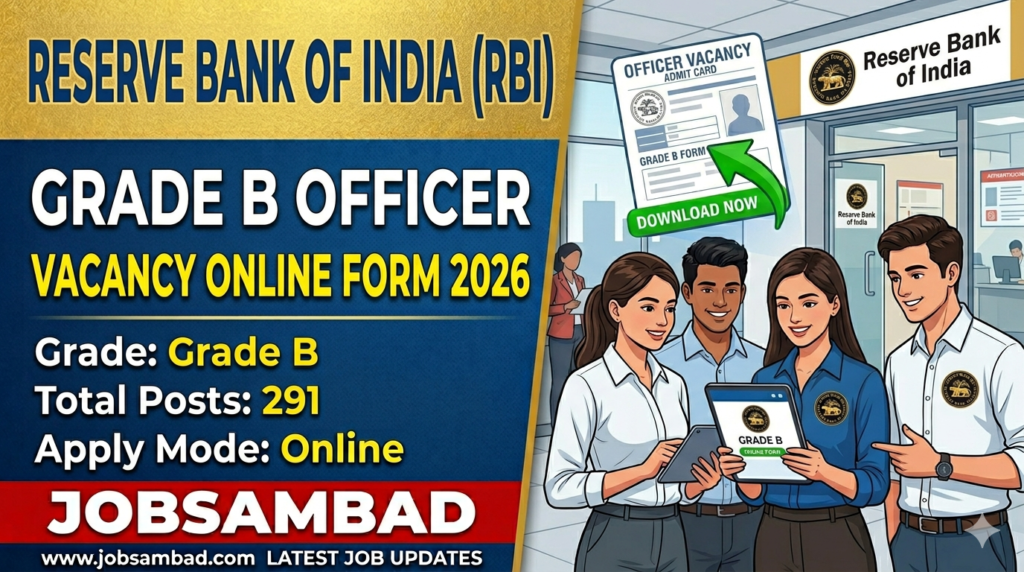 RBI Grade B Officer Vacancy Online Form 2026