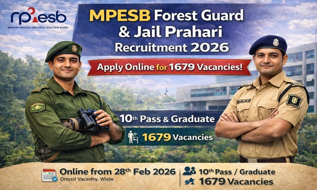 MPESB Forest Guard, Jail Prahari, Etc. Form