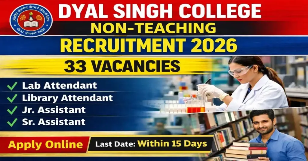 Delhi DSC Non-Teaching Posts Online Form