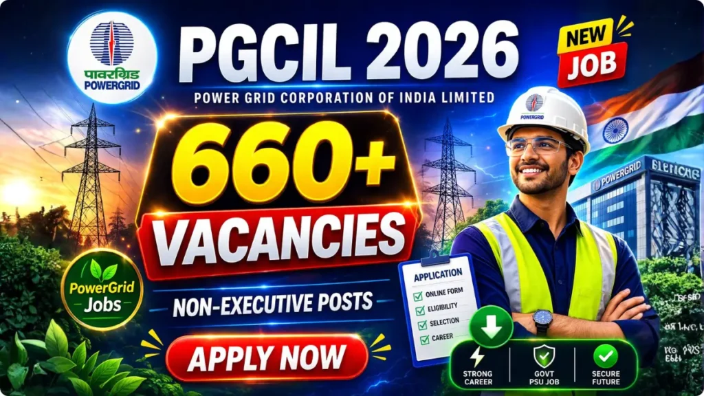 PGCIL 668 Non-Executive Vacancy Online Form