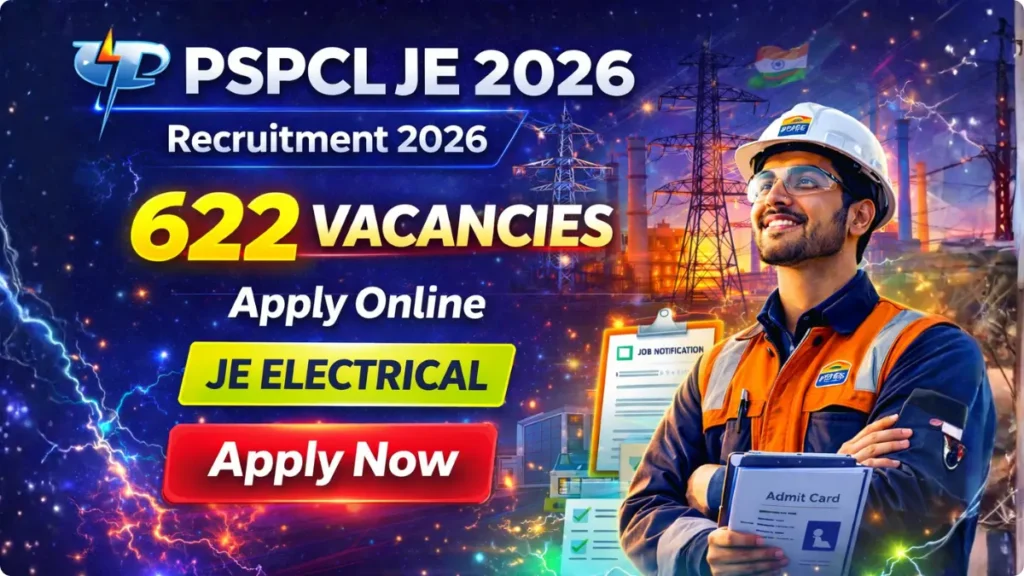PSPCL Junior Engineer (Electrical) Online Form