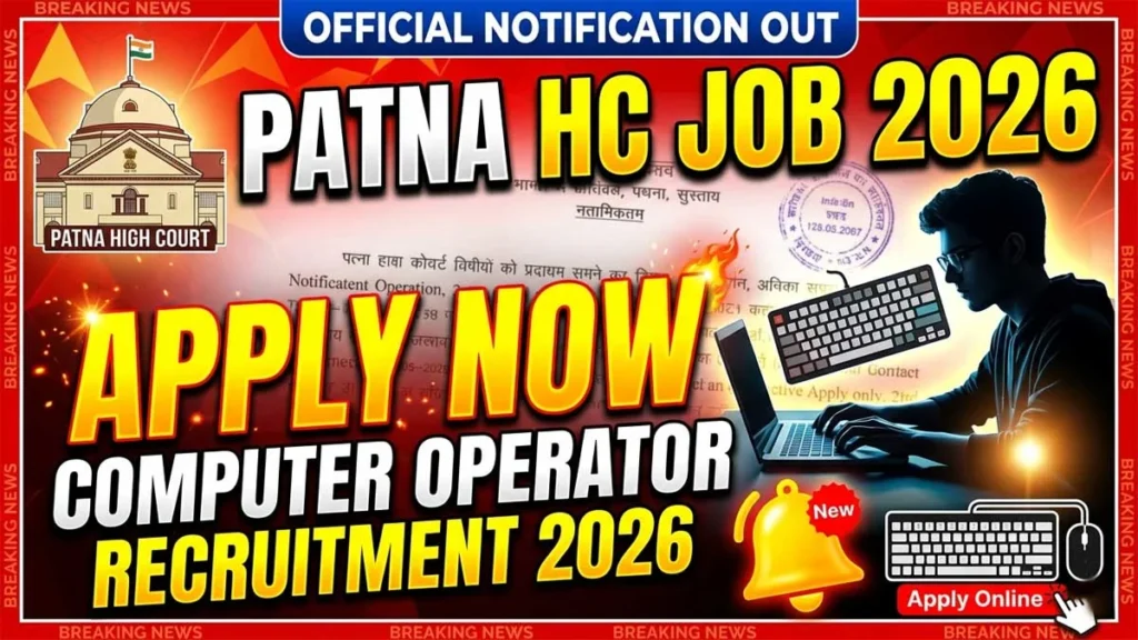 Patna HC Computer Operator Online Form