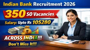 Indian Bank Specialist Officer Online Form
