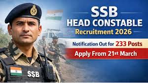 SSB 233 Head Constable Vacancy Online Form