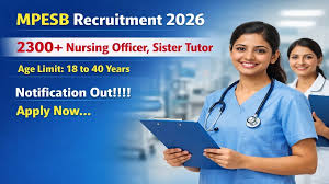 MPESB Nursing Officer, Sister Tutor Online Form