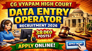 Chhattisgarh High Court 38 DEO Online Form