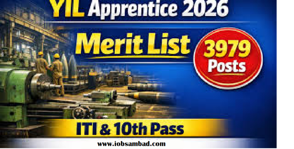 Yantra India Ltd. 3979 Apprentice Merit List