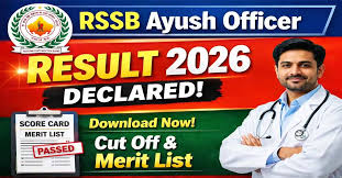 RSSB 1535 Ayush Officer Exam Result 2026