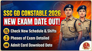 SSC Constable (GD) New Exam Date 2026