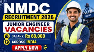 NMDC Junior Engineer Vacancy Online Form