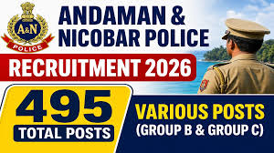 A&N Police 495 Group B, C Posts Online Form