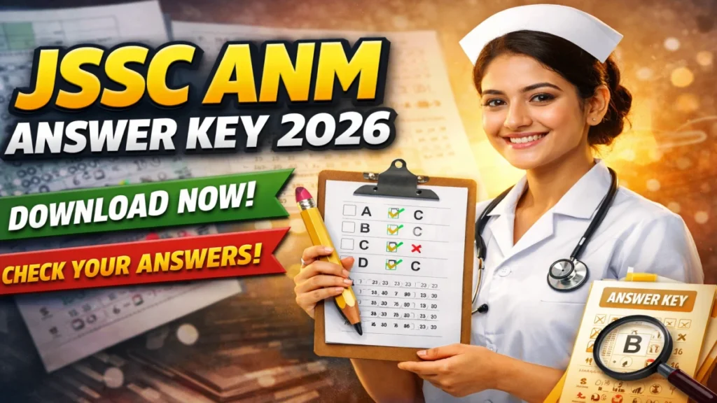 JSSC 3181 A.N.M Vacancy Exam Answer Key