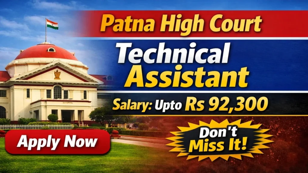 Patna HC 53 Technical Assistant Online Form