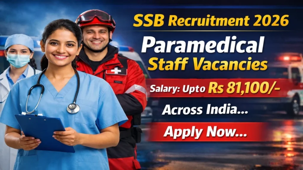 SSB 76 Paramedical Staff Vacancy Online Form