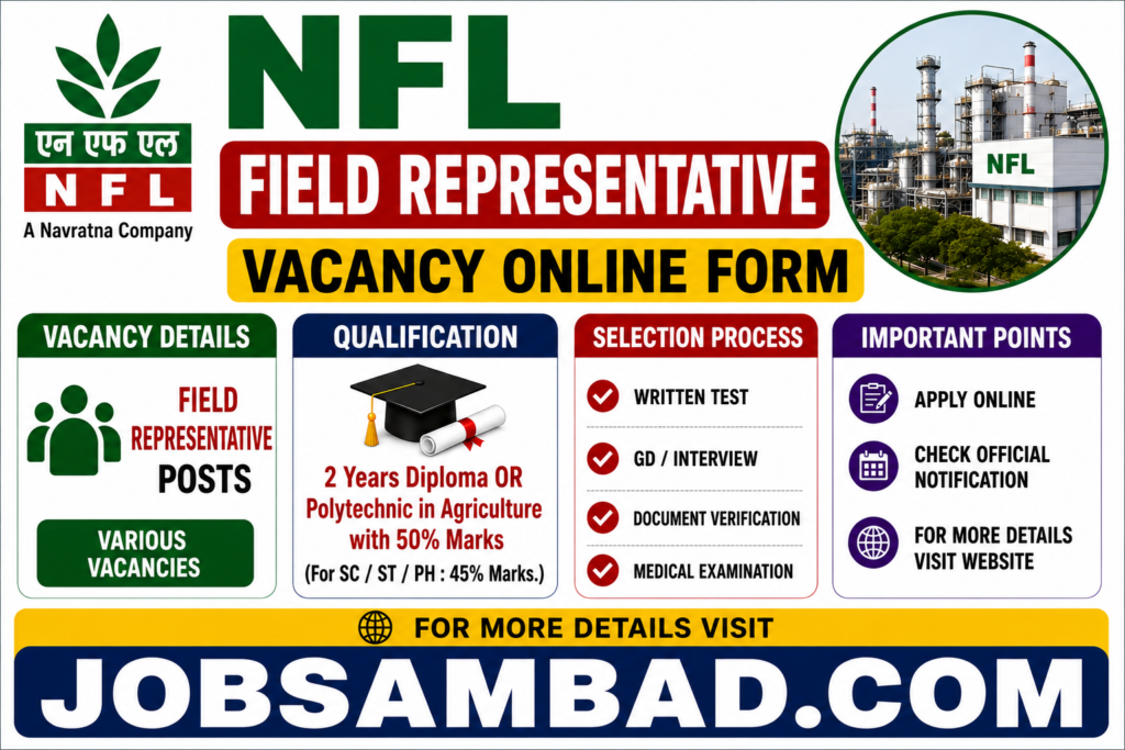 NFL Field Representative Vacancy Online Form