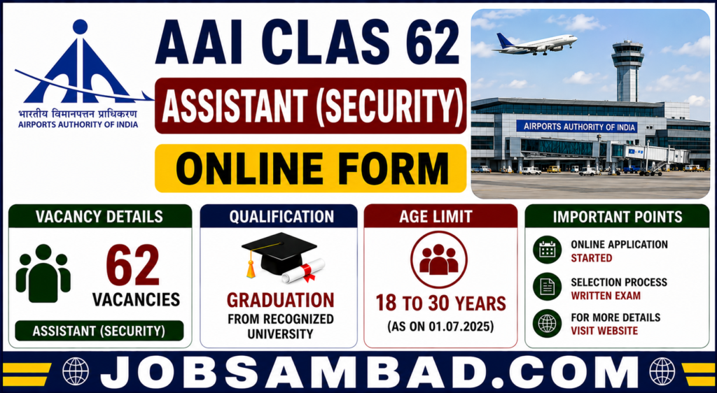 AAI CLAS 62 Assistant (Security) Online Form