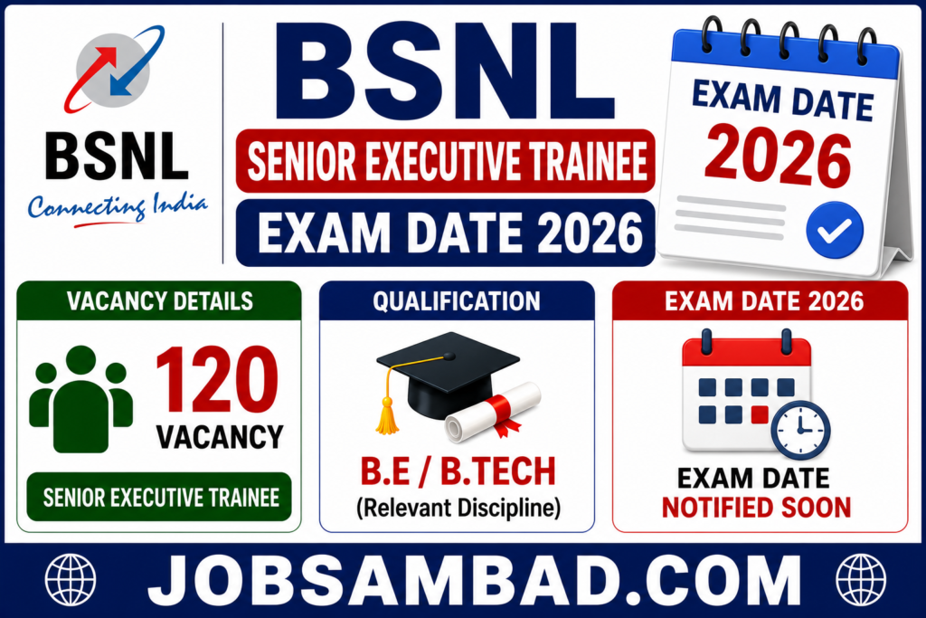 BSNL Senior Executive Trainee Correction Form