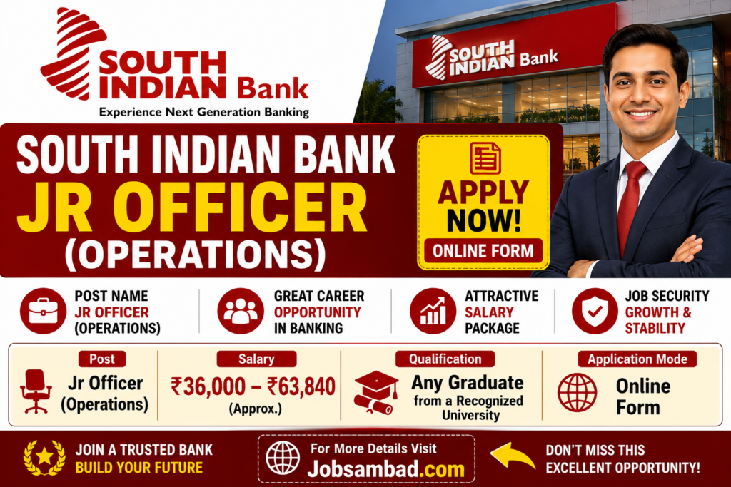 South Indian Bank Jr Officer (Operations) Form
