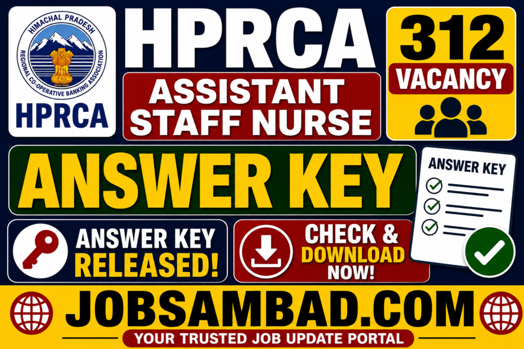 HPRCA 312 Assistant Staff Nurse Answer Key