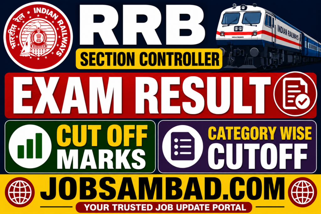 RRB Section Controller Exam Result, Cutoff