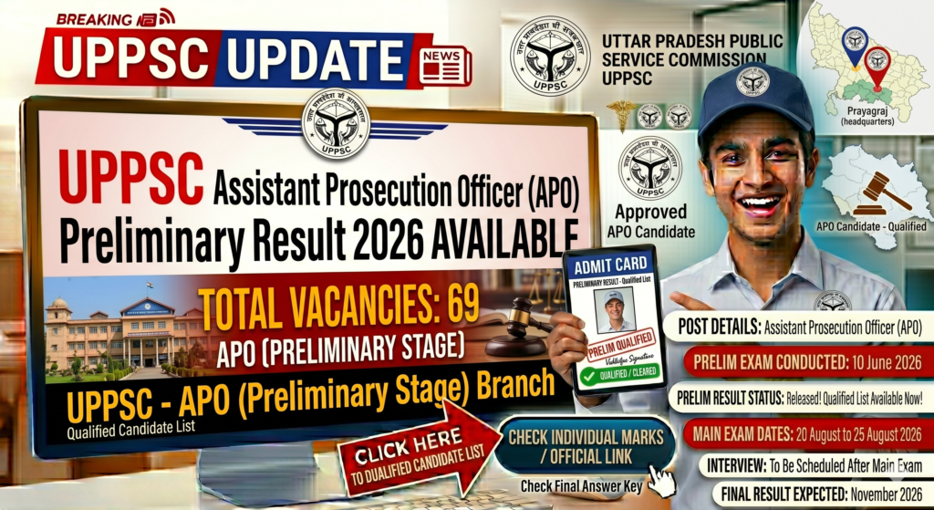 UPPSC Asst. Prosecution Officer Pre Result