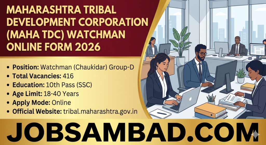 Maharashtra TDC Watchman Online Form 2026