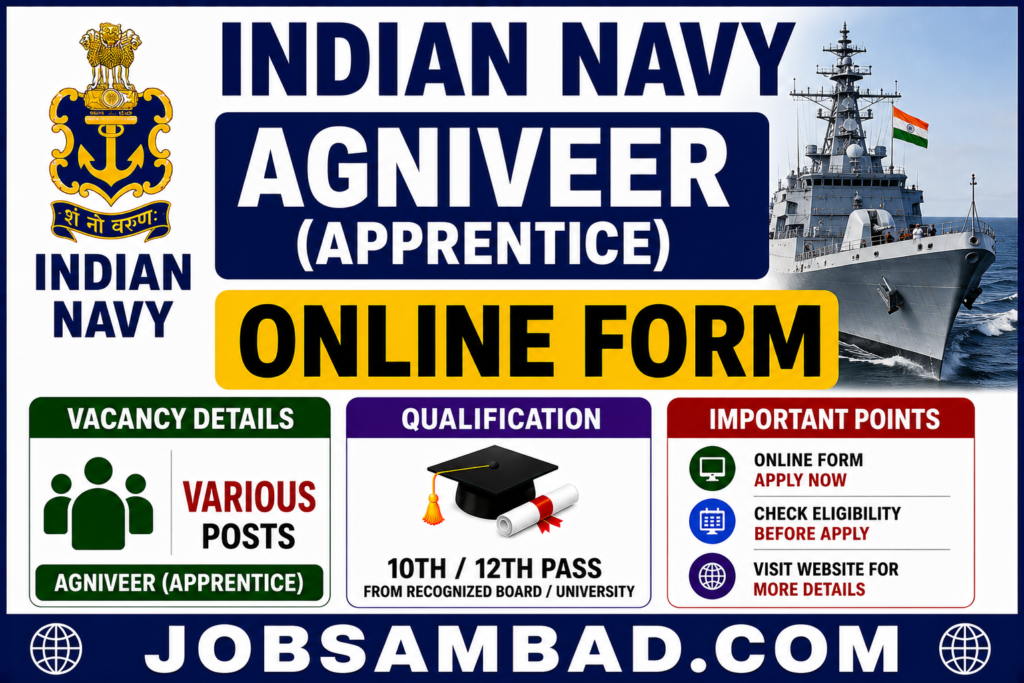 Indian Navy Agniveer (Apprentice) Online Form