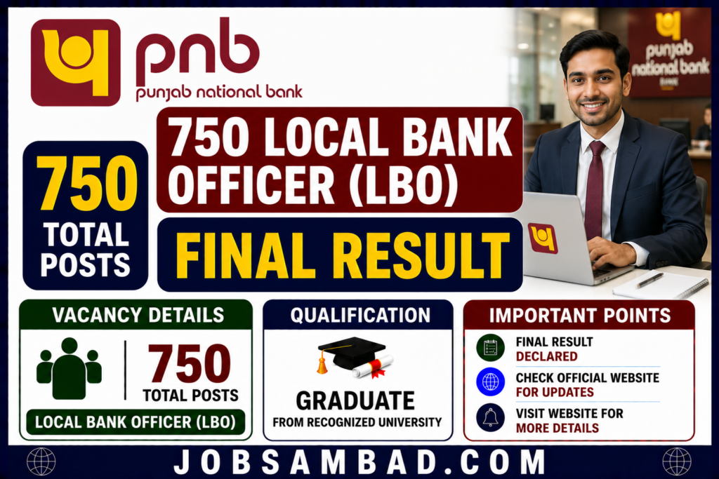 PNB 750 Local Bank Officer (LBO) Final Result