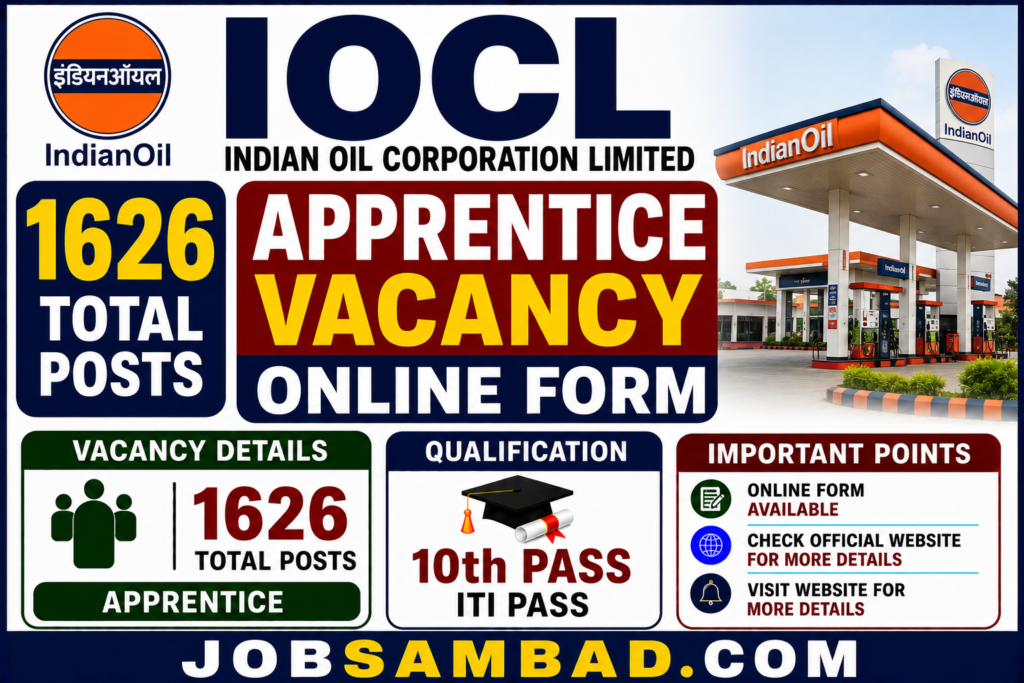 IOCL 1626 Apprentice Vacancy Online Form