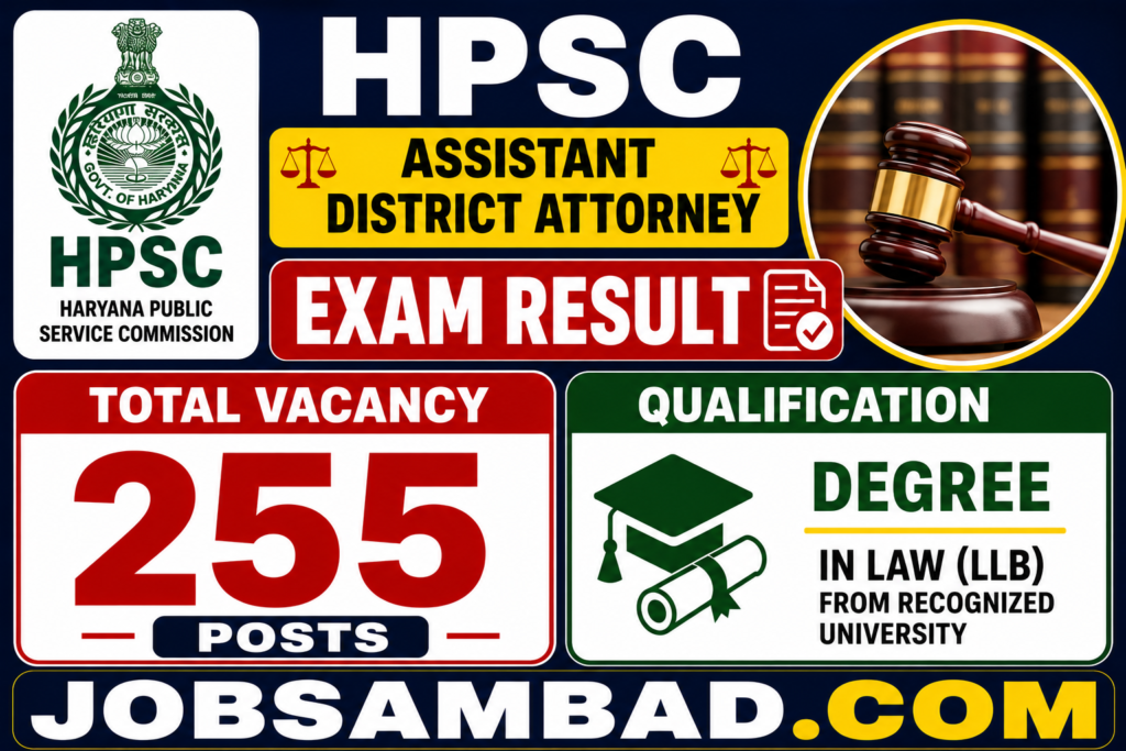 HPSC Assistant District Attorney Exam Result