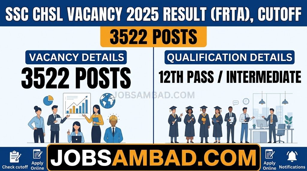 SSC CHSL Vacancy 2025 Result (FRTA), Cutoff