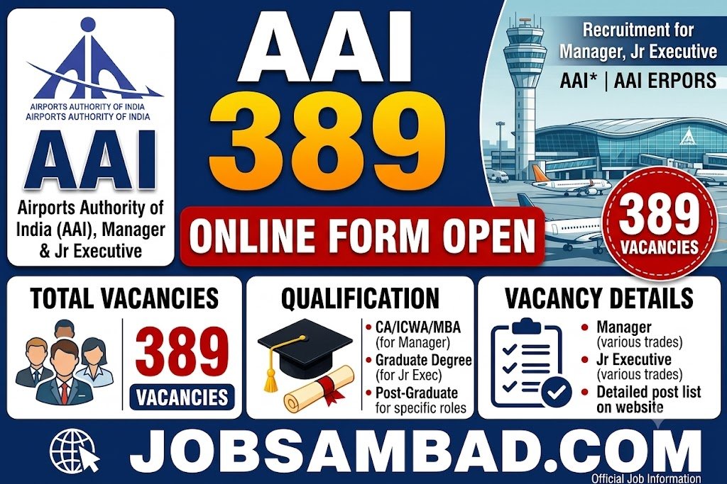 AAI 389 Jr Executive, Manager Online Form